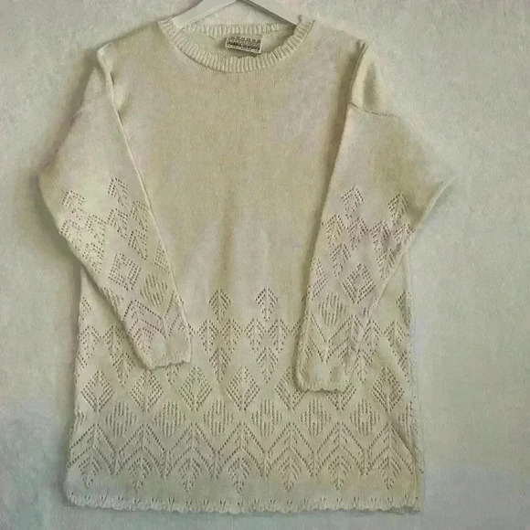 Across America by Knit Maven Cotton Sweater No size label guessing L - Picture 1 of 7